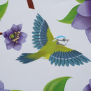 Beautiful Purple Flowers Flying Birds Wall Stickers, Living Room Bedroom Re