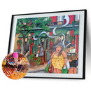 5D Full Round Girl DIY Diamond Painting Rhinestone Picture Decor (LG303)