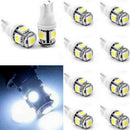 10X New White T10 5050 W5W 5 SMD 194 168 LED Car Side Wedge Tail Light Lamp Bulb