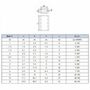 5/64 inch (2mm) Diameter Wire Rope Aluminum Sleeves Clip Fittings Cable Cri
