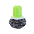 1X(Steel Ball Brush Cleaning Brush Strong Decontamination Cleaning Brush Sc