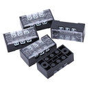5 Pcs 3 Positions Dual Rows 600V 15A Wire Barrier Block Terminal Strip TB-1 E7T3