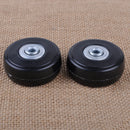 2PCS Luggage Suitcase Rubber Wheels Roller Axles Repair Replacement OD 50mmx20mm