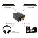 Optical Coaxial Toslink Digital to Analog Audio Converter Adapter RCA L/R 3 E5F9
