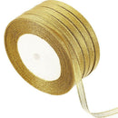 5 Rolls Glitter Ribbons, 0.24 Inch 25 Yards Metallic Ribbons for Crafters G I7R4