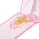 New Pink Pills Case Splitter Medicine Tablet Cutter Container Storage Box -ME