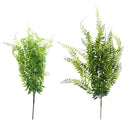 2x Artificial Hanging Plants Weeping Willow Branches Plastic Greenery Plants