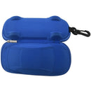 Blue Car Shape Eyeglasses Eye Glasses Sunglasses Case with Zipper R7I3