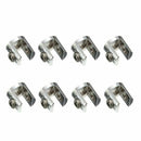8 Pcs Round Shelves Support Brackets Clamp Clip 6-10mm Glass Wooden Acrylic L6E2