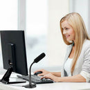 USB Mini Condenser Microphone Stand Desktop Recording Mic For PC Desktop Laptop