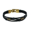 Retro Cowhide Leather Weave Rope Bracelet Bangle Unisex Jewelry (Style 5) A