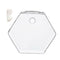 5 Pieces Hexagon Wall Hanging Plant Terrarium Glass Planter Vase, 13CM