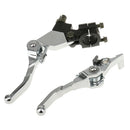 2PCS 22mm Handlebar Hand Control Reservoir Brake Clutch Levers Motorcycle