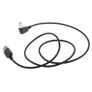 USB2.0 Male to Type B 90 Degree Angle Extension Adapter Cable Bend right