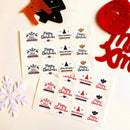 120pc Merry Christmas Sealing Stickers Labels DIY Xmas Gifts Candy Bag StickerME