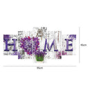 Home Flowers 5D DIY Full Drill Diamond Painting 5-pictures Combination Kit