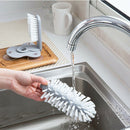 Kitchen Rotating Cleaning Tool Cup Scrubber Glass Cleaner Bottles Brush A