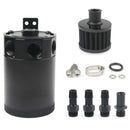 Universal Racing Baffled 3-Port Oil Catch Can Tank Air Oil Separator with R