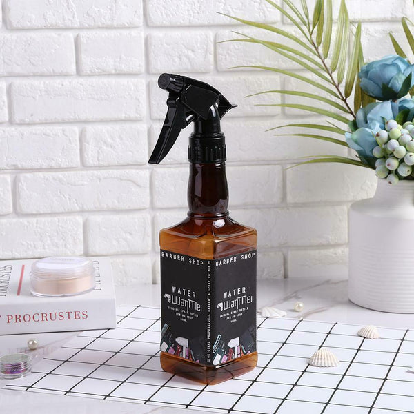 500mL Hairdressing Spray Bottle Refillable Mist Bottles Salon Tools (Brown) A#S