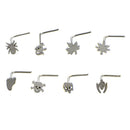 Fashion Unisex Surgical Steel Nose Screw Ring Hoop Body Piercing Stud JewelryJ3C