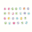 100pcs Colorful English Letters Alphabet Acrylic Beads For DIY Jewelry Making LJ