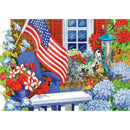 5D DIY Full Drill Diamond Painting Flowers Balcony Cross Stitch Embroidery
