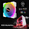 PC ARGB Cooling Fan 12V RGB 6 Pin 120mm Quiet Wireless Computer Case Cooler