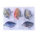 5pcs Mini Wobblers/Crankbait Fishing Lure Artificial Hard Floating V5V7 Bai M8J5
