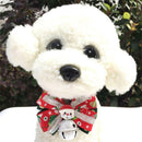 Pet Christmas Adjustable Collars W/ Bow Tie Costume Accessories Pet Supplies