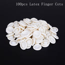 100X rubber latex finger cots eyebrow extension gloves eyelash extension tool!E