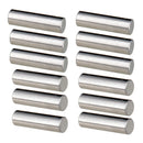 12 Pieces Alnico 5 Humbucker Pickup Polepiece Magnet Slug Rods 15mm for Electric