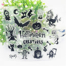 Halloween DIY Transparent Silicone Clear Stamps Scrapbooking Album Cards De JR