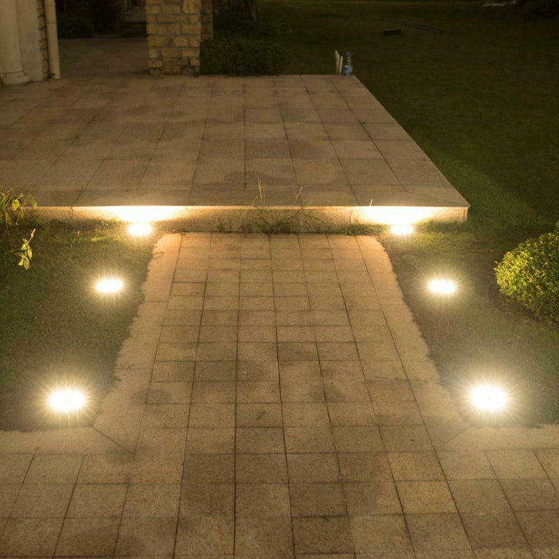 12 LED Solar Buried Light Path Waterproof Underground Lamp(4pcs/Warm White)
