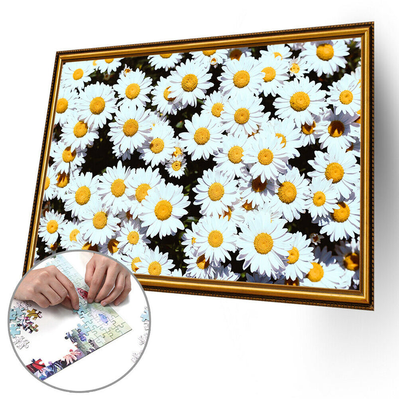 1000 Pieces Adults Kids Paper Jigsaw Puzzles Daisy Assembling Picture Kit