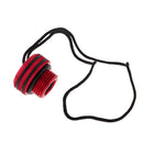 Scuba Dive Tank Valve Dust Cap Cover to Protect Your Tank with Lanyard Red