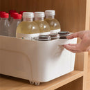 4pcs Storage Box Pulley Caster Self-Adhesive Unidirectional Wheel (White) A