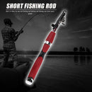 6 Section Mini FRP Casting Lure Fishing Rod 1.4m Baitcasting Fishing Pole
