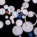 60X Plastic Gear Set DIY Rack Belt Pulley Worm Single Double Gears HTJC~ï¼ˆ
