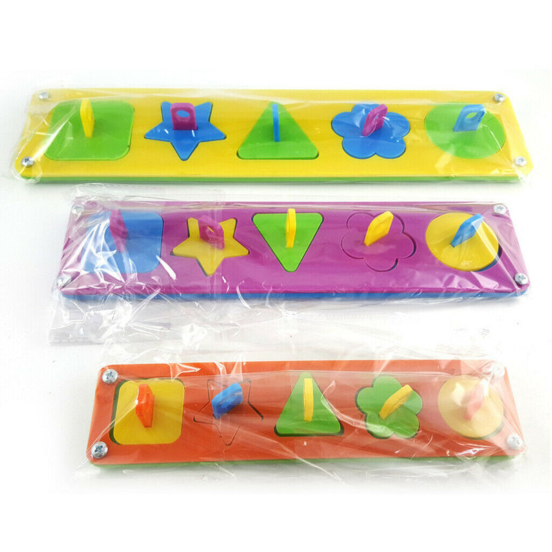 Parrot Educational Toys Geometric Shapes Block Boards Sort Puzzle