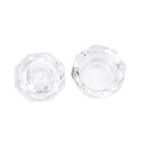 Crystal Glass Dappen Dish with Lid Bowl Cup Nail Art Craft Salon School Tool nME
