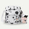 Canvas Women Cow Print Clear Splicing Pendant Shoulder Crossbody Bags (2) A