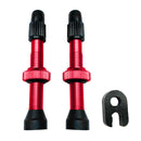 2pcs Presta Valve 54mm with Tool for MTB Road Bike Tubeless Tires (Red) A