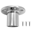 2Pcs 90 Degree Boat Handrail Round Base 1in 25Mm Marine 316 Stainless Steel