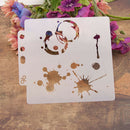 Reusable Water droplet Stencil Airbrush Art Home Decor ScrapbookingAlbumCraf A+