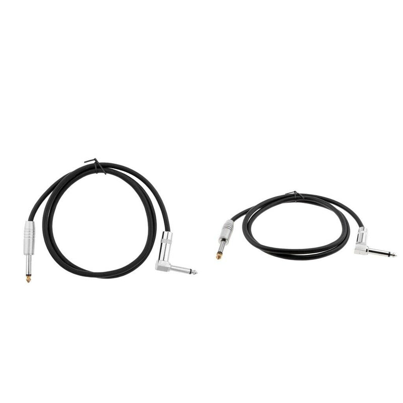 2pcs Stereo 6.35mm to 6.35mm 1/4" Jack Camera Headphone Audio Cable