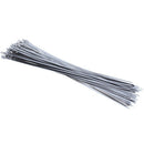 100pcs 11.8 Inches Stainless Steel Exhaust Wrap Coated Locking Cable Zip Ti