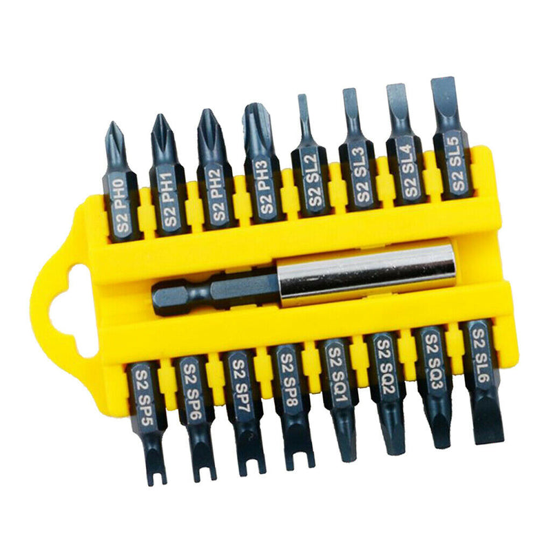 17Pcs Security Tamper Proof Multi-Bit Set Magnetic Holder Screwdriver Bits C