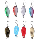 8pcs/set Carbon Steel Horse Mouth Sequin Hard Baits Single Hook 79g Tackles