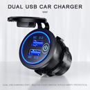 12V Dual USB QC 3.0 Car Cigarette Lighter Socket Splitter Fast Charger Adapter