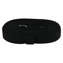 12m Long Dog Pet Puppy Rope Training Lead Leash Obedience Recall Chain blac